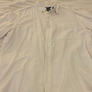 Chaps Men's Cream Button Down Shirt